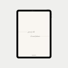 Load image into Gallery viewer, Grocery List & Meal Planner Digital Template