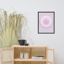 Load image into Gallery viewer, 111 Angel Number Framed Poster Print (Intuition)