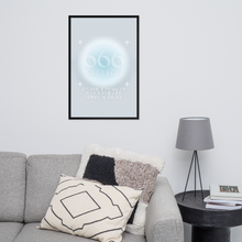 Load image into Gallery viewer, 666 Angel Number Framed Poster Print (Reflect)