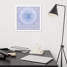 Load image into Gallery viewer, 777 Angel Number Framed Poster Print (Luck)