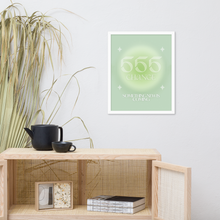 Load image into Gallery viewer, 555 Angel Number Framed Poster Print (Change)