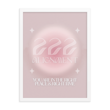 Load image into Gallery viewer, 222 Angel Number Framed Poster Print (Alignment)