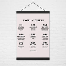 Load image into Gallery viewer, Angel Numbers Hanging Wall Poster Print