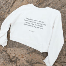 Load image into Gallery viewer, Mantra Co. Wellness Crewneck Sweater (Cream)