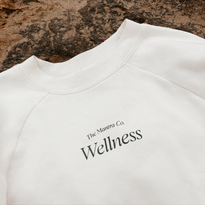Mantra Co. Wellness Crewneck Sweater (Cream)