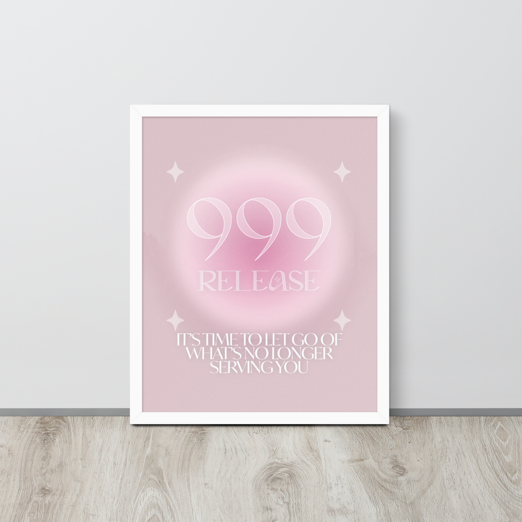999 Angel Number Poster Print (Release)