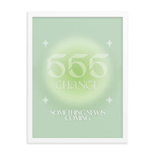 Load image into Gallery viewer, 555 Angel Number Framed Poster Print (Change)
