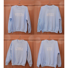 Load image into Gallery viewer, Mantra Zodiac Crewneck Sweater (Sky Blue)
