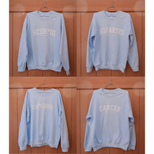 Load image into Gallery viewer, Mantra Zodiac Crewneck Sweater (Sky Blue)