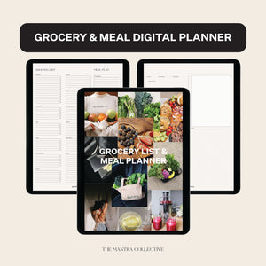 Grocery List & Meal Planner Digital Template