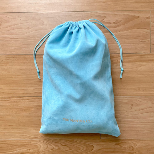 Mantra Collective Velvet Duster Bag (Blue)
