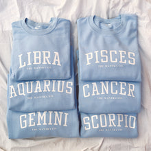 Load image into Gallery viewer, Mantra Zodiac Crewneck Sweater (Sky Blue)