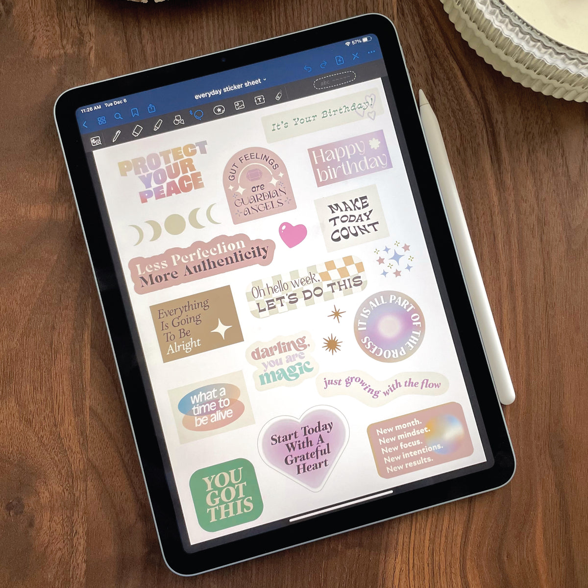 Complete Sticker Digital Everyday Digital Stickers – THE MANTRA CO.