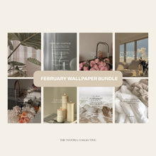 Load image into Gallery viewer, FREE February Digital Wallpaper Bundle for Tablet + Phone