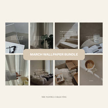 Load image into Gallery viewer, FREE March Digital Wallpaper Bundle for Tablet + Phone