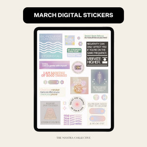 March Digital Stickers
