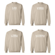 Load image into Gallery viewer, Mantra Zodiac Crewneck Sweater (Sand)