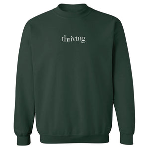 Thriving Crewneck Sweater (Forest Green)